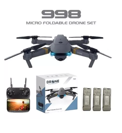 Drone 998 Plegable Con Camara Ideal Para Principiantes Combo 3 Baterias